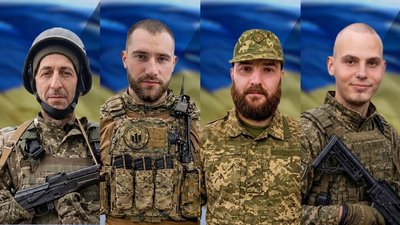 Полеглі військові з Чернівецької області Карвацький, Горбан, Герман та Никифорець