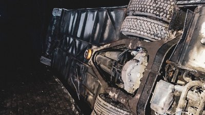 На Тернопільщині перекинувся автобус На Тернопільщині перекинувся автобус