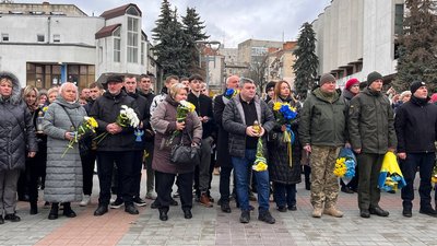 Батьки Героїв Небесної Сотні на мітингу-реквіємі в Тернополі