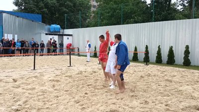 Під час чемпіонату України з пляжного самбо в Тернополі Під час чемпіонату України з пляжного самбо в Тернополі