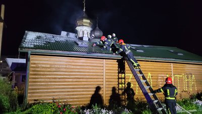 У Львові горів Свято-Володимирський храм УПЦ МП: що відомо