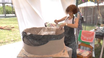 На Полтавщині до річниці незалежності України створюють скульптури На Полтавщині до річниці незалежності України створюють скульптури