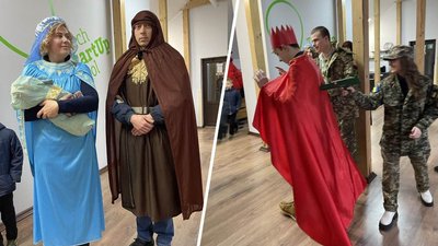 У Львові вертеп збирав гроші для 125-ї бригади У Львові вертеп збирав гроші для 125-ї бригади