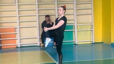 Вероніка Щербанюк на тренуванні Вероніка Щербанюк на тренуванні