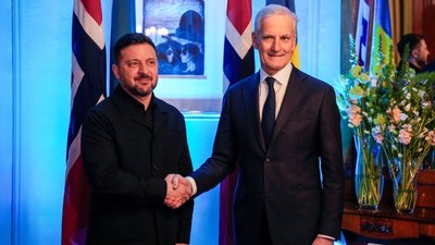 Володимир Зеленський, прем'єр Норвегії Йонас Гар Стере