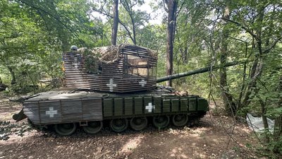 Трофейний російський танк Т-80