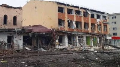 Ізюм на Харківщині зазнав авіаудару: є загиблі Ізюм на Харківщині зазнав авіаудару: є загиблі