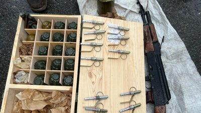 Автомат та гранати