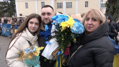 Понад 3 роки був у російському полоні: у Луцьку зустріли морпіха Владислава Григорчука