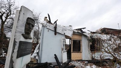 Зруйнований музей Шухевича після російської атаки