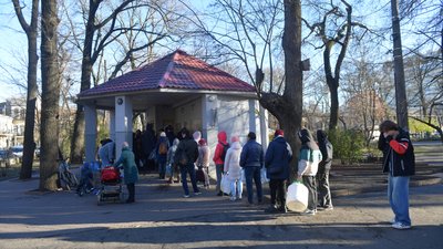 Бювет в Одесі, атака РФ на Одещину 13 грудня 2025 року, черга по воду