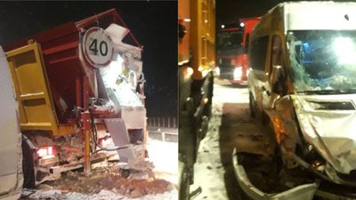 Маршрутка з пасажирами й снігоочисник зіткнулися на Рівненщині Маршрутка з пасажирами й снігоочисник зіткнулися на Рівненщині