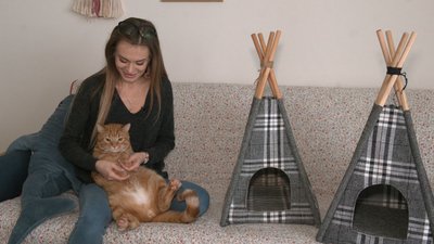 Черкащанка створює вігвами для котів Черкащанка створює вігвами для котів