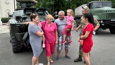 З зони проведення ООС повернулись на Херсонщину бійці 57 мотопіхотної бригади З зони проведення ООС повернулись на Херсонщину бійці 57 мотопіхотної бригади