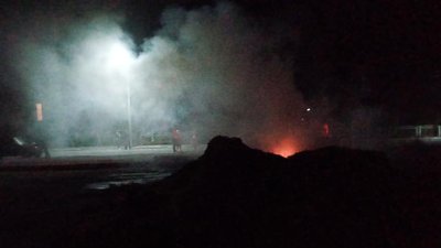 На Житомирщині невідомі підпалили тюки з сіном, призначеним для декорацій та фотозон На Житомирщині невідомі підпалили тюки з сіном, призначеним для декорацій та фотозон