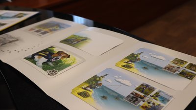На Харківщині рятувальники погасили благодійну марку "Пес Патрон" На Харківщині рятувальники погасили благодійну марку "Пес Патрон"