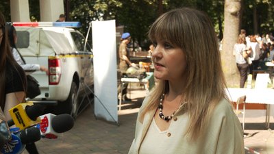 Заступниця голови Івано-Франківської обласної військової адміністрації Людмила Сірко на ярмарку вакансій Заступниця голови Івано-Франківської обласної військової адміністрації Людмила Сірко на ярмарку вакансій