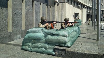 У Сумах тероборонівці відпрацьовували захист адмінбудівлі