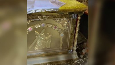Внаслідок підриву Каховської ГЕС російськими військовими у Херсоні був затоплений Свято-Покровський храм ПЦУ Внаслідок підриву Каховської ГЕС російськими військовими у Херсоні був затоплений Свято-Покровський храм ПЦУ