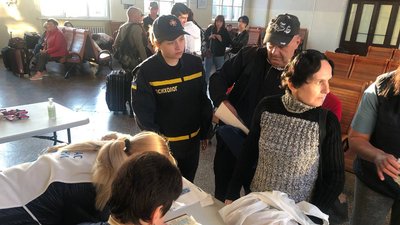 На Житомирщину прибув 15 евакуаційний потяг з вимушеними переселенцями На Житомирщину прибув 15 евакуаційний потяг з вимушеними переселенцями