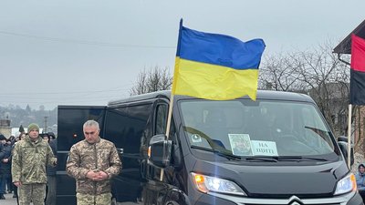 Зустріч тіла бійця Івана Григуса Зустріч тіла бійця Івана Григуса