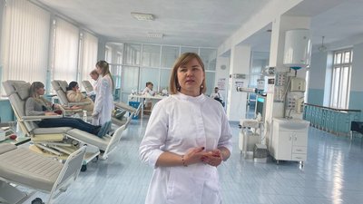 Віра Монастирська, завідувачка донорського центру в Тернополі Віра Монастирська, завідувачка донорського центру в Тернополі