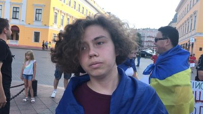 "Ні – роззброєнню армії": в Одесі пройшла акція проти перемир'я з бойовиками "Ні – роззброєнню армії": в Одесі пройшла акція проти перемир'я з бойовиками