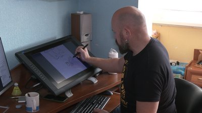 І в теробороні, і на творчому фронті: як війна вплинула на карикатуриста Юрія Журавля з Рівного