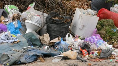 Через непорозуміння між двома ЖЕКами у Херсоні виникло стихійне звалище