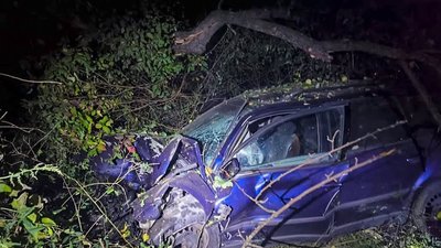 Місце ДТП поблизу Полонного