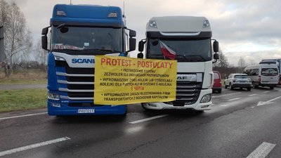 Страйк польських перевізників на "Ягодин-Дорогуськ"