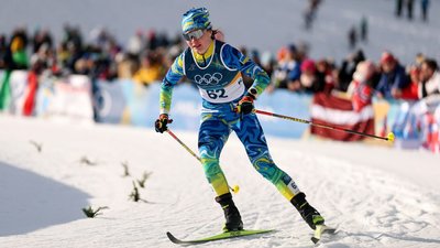 Анастасія Нікон у кваліфікації спринту в лижних перегонах на Олімпійських іграх-2026