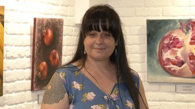 "Жива": у Рівному в "Євро-Арті" відкрили дебютну виставку художниці Наталії Кірієвської