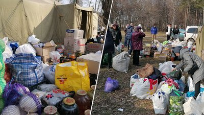 Другий день кропивничани збирають допомогу для військових та людей з інших регіонів