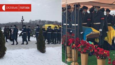 Військових ховають на кладовищі Військових ховають на кладовищі