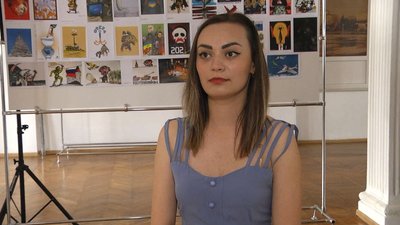 Організаторка виставки Ірина Потішна Організаторка виставки Ірина Потішна