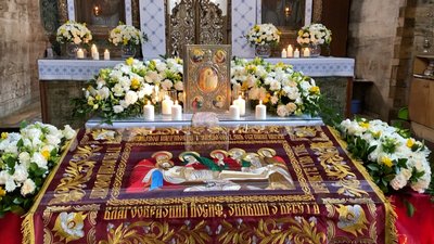 Плащаниця у церкві 1502 року