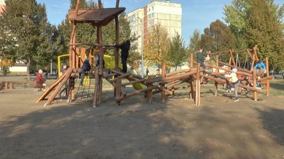 Дитмайданчик із деревини Дитмайданчик із деревини