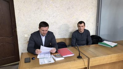 Одне з судових засідань, щодо масових заворушень у Нових Санжарах Одне з судових засідань, щодо масових заворушень у Нових Санжарах