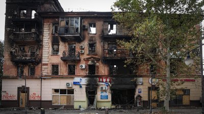 дрон, обстріли, центр Херсона