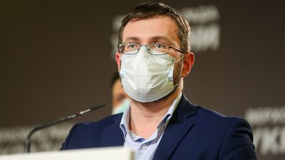 Головний санлікар України, Ігор Кузін, на брифінгу. "0 листопада 2021 року.