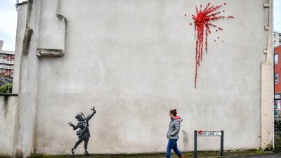 Ранні роботи Бенксі виставлені на аукціон у США