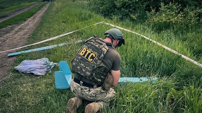 Поліція знешкоджує російський безпілотник на Сумщині