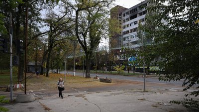 Херсон, вулиця, осінь, середмістя