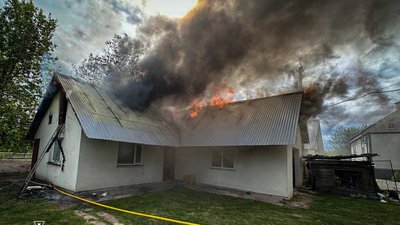 Пожежа у селищі Красне