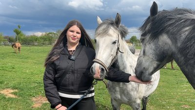 "Коні заспокоюють, вони хороші": на Рівненщині шукають волонтерів у шелтер для евакуйованих тварин "Коні заспокоюють, вони хороші": на Рівненщині шукають волонтерів у шелтер для евакуйованих тварин