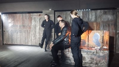Репетиція вистави "Жадан. Я буду твоїми очима", 5 березня 2024. Репетиція вистави "Жадан. Я буду твоїми очима", 5 березня 2024.