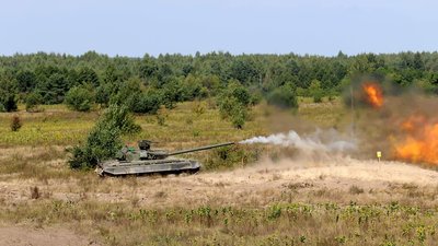 На Рівненському полігоні змагаються танкісти На Рівненському полігоні змагаються танкісти