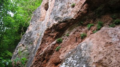 На Тернопільщині до заповідного фонду потрапила скеля червоного кольору