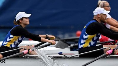 Анна Айсанова у парі з Ярославаом Коюдою на кубку світу у Швейцарії